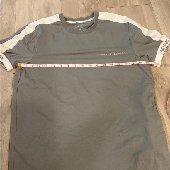 Armani Exchange Light Gray Short Sleeve Tee - Picture 6 of 6